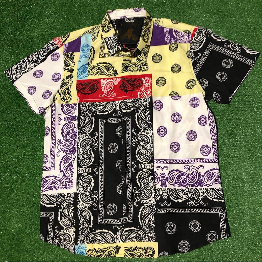 Enrico Rossini bandanna shirt size L